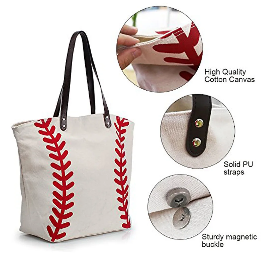 monogram embroidery baseball handbag
