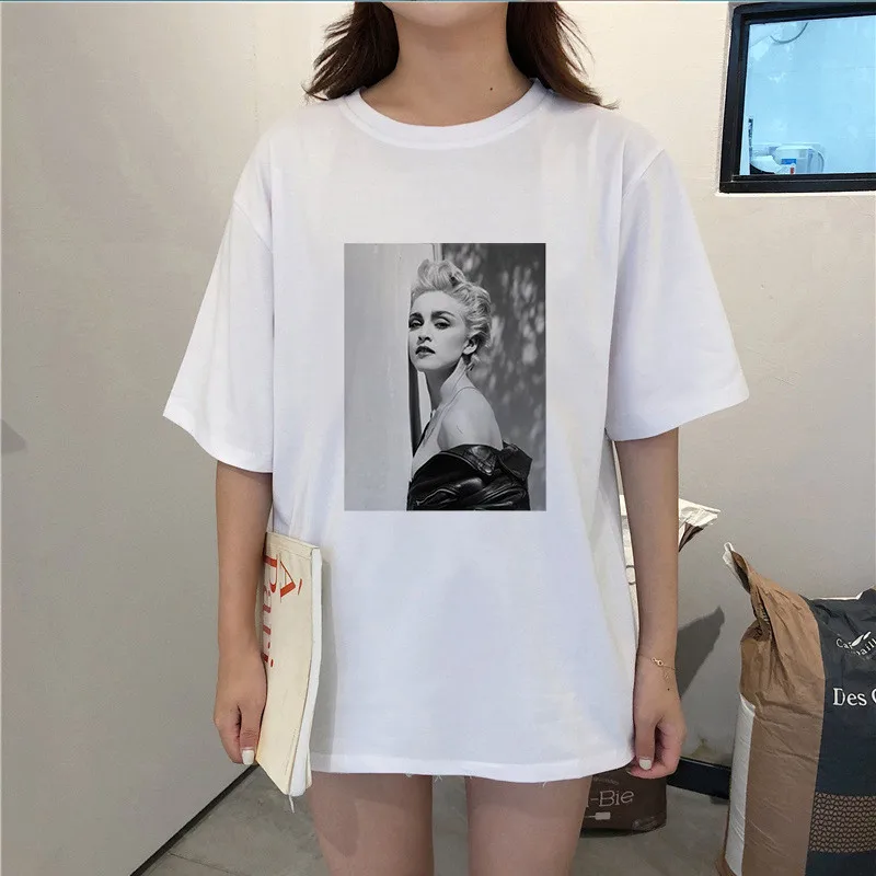 YELITE Новые футболки Мэрилин Монро женские Harajuku Ulzzang Tumblr Kawaii Femme Футболка