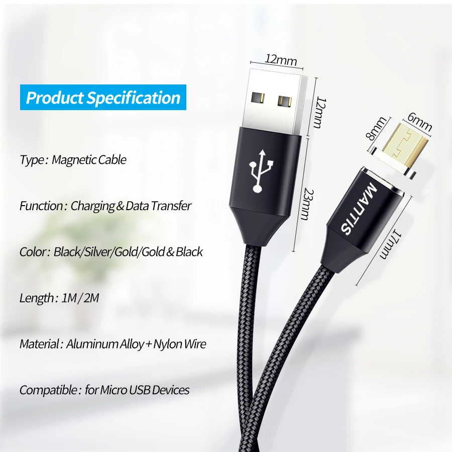 MANTIS-Magnetic-Micro-USB-Cable-Charging-Charger-LED-2A-Magnet-1M-2M-USB-Android-Data-Cable-on-for-Xiaomi-Mobile-Phone-Cables8