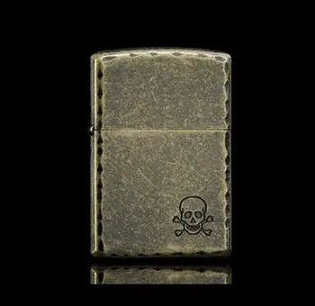 

Zorro kerosene windproof creative knurled skeleton lighter ghost retro vintage slim authentic personality