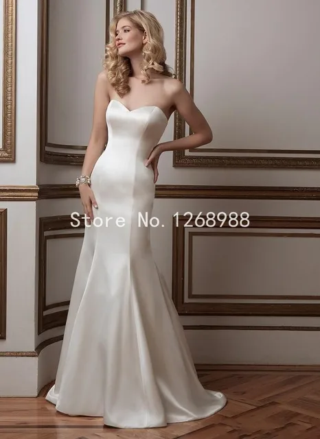 Silk Mermaid Wedding Dresses