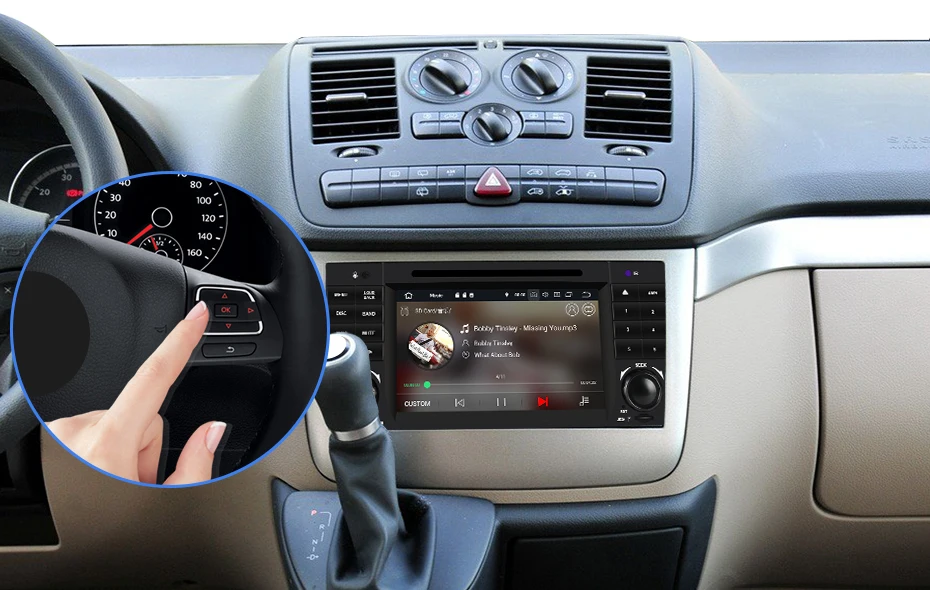 Top Isudar 2 Din Autoradio Android 9 For Mercedes/Benz/Sprinter/W203/A180/A-class Car Multimedia Player GPS Octa Core RAM 4G DSP DVR 19