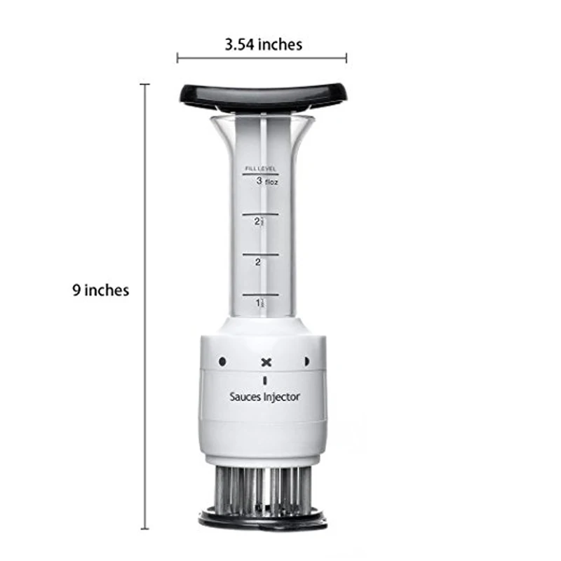 Нержавеющая сталь мясной тендеризатор игла и инжектор мяса маринада вкус шприц кухонные инструменты