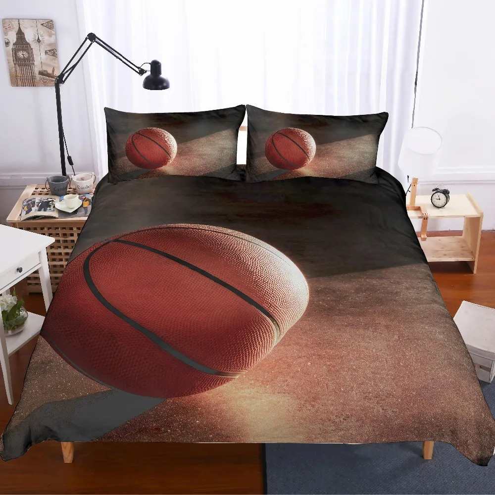 

3D print Basketball Bedding set basketball on the ground friends/kids gift, Duvet cover set Home Textiles