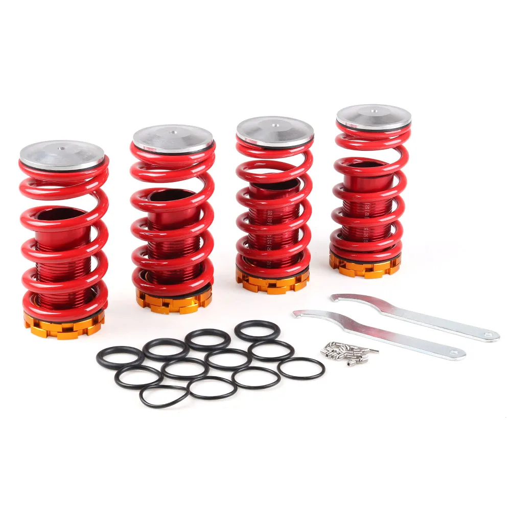 Для Honda Civic 88 00 алюминиевые пружины Coilover Набор красные Доступные подвеска Coilover| |