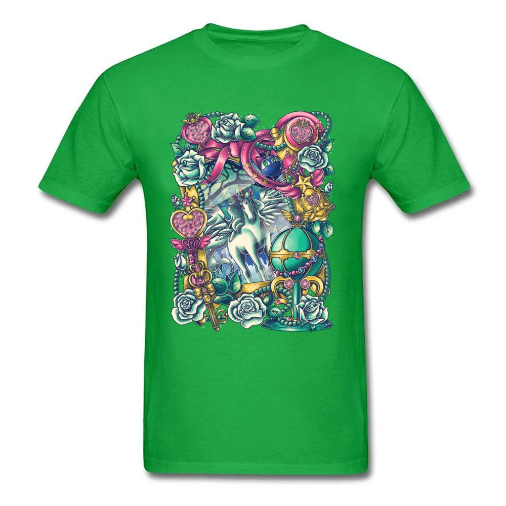 Fashionable Short Sleeve Tees Summer/Fall O-Neck Cotton Men T Shirts Guardian of the Dream World Fashionable T Shirt 2018 Newest Guardian of the Dream World green
