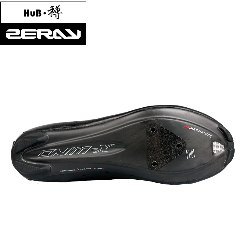 ZERAY EP110+ углеродная обувь для шоссейного велосипеда, спортивная обувь для велоспорта и гонок, кроссовки из натуральной кожи, профессиональная спортивная дышащая обувь черного цвета