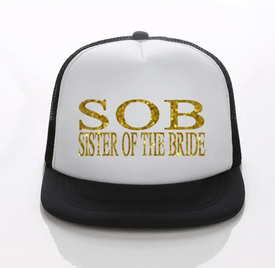 Black White SNAPBACK DongKing/летние женские кепки с сетчатой спинкой, кепки, шляпы для сестры невесты, золотистые, блестящие, розовые, белые, красные, с защелкой, регулируемая шапка s - Цвет: Black White SNAPBACK