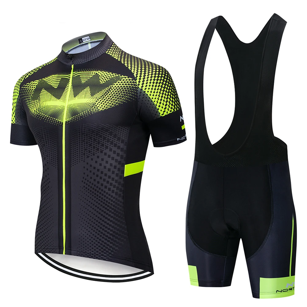 NW Men and Women Cycling Jersey Clothing Set Spring and Summer Men and Women Short Sleeve Breathable