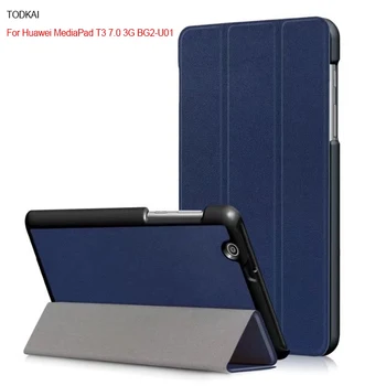 

New Magnetic pu leather Case For Huawei MediaPad T3 7 3G BG2-U01 Protective Smart Cover For Huawei MediaPad T3 7.0 3G case