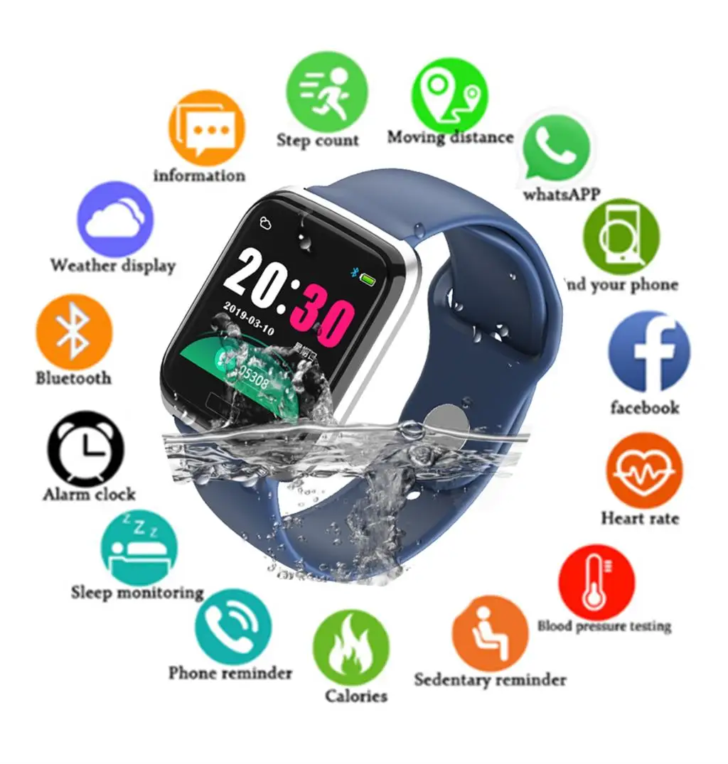 

GIAUA Sport 3 Smart Fitness Bracelet Activity Tracker ip68 Waterproof Smart Band Blood Pressure Measurement Wristband for men