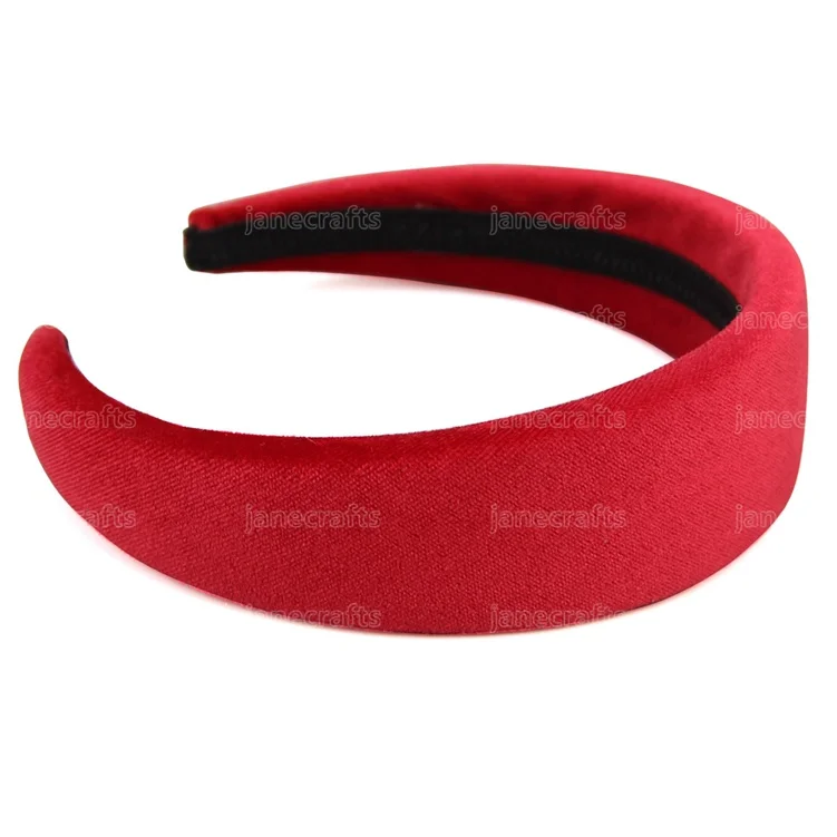 Бархатные аксессуары для волос повязка на голову для женщин 4 см пластиковые мягкие повязки для волос модный головной убор лента для волос Прямая поставка - Цвет: Красный