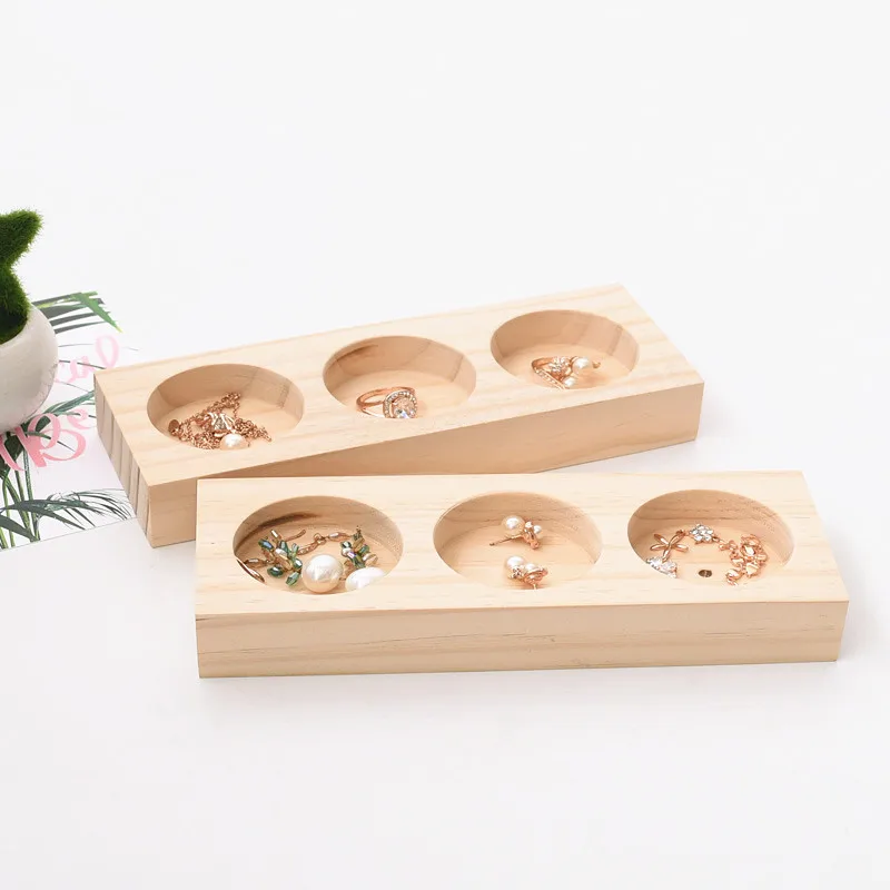 Hot New Fashion Solid Wood Earrings Ring Display Tray Creative New Fashion Solid Wood Earrings Ring Display Tray Creative Jewelry Jewellery Holder