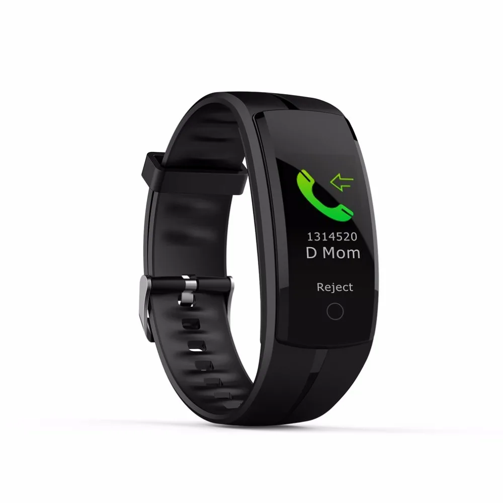 

QS100 Smart Bracelet Fitness Tracker Color Screen Smart Wristband Heart Rate Monitor Blood Pressure Measure PK Mi Band 3