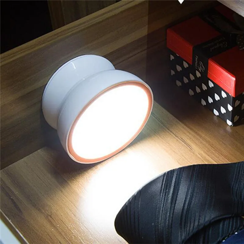

360 Degree Magnetic Wireless Wall Lamp IR Motion induction LED Night Light Auto On/Off AA Battery Operated Lighting for Bedroom