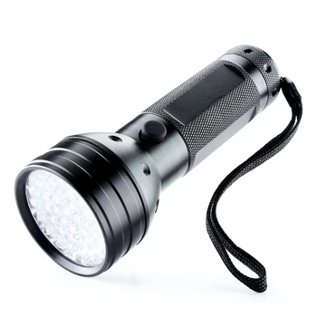 

1Pc 51 LED UV Flashlight Torch 395-410nm Ultra Violet Light Bulbs Brightness Flashlight Lamp Lanterna uv light Battery Powered