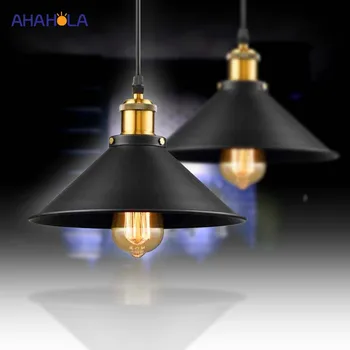 

E27 Led Pendant Lamp Industrial Lamp Vintage Light 220v Nordic Black Vintage Pendant Lights for Kitchen Bar Hanglamp