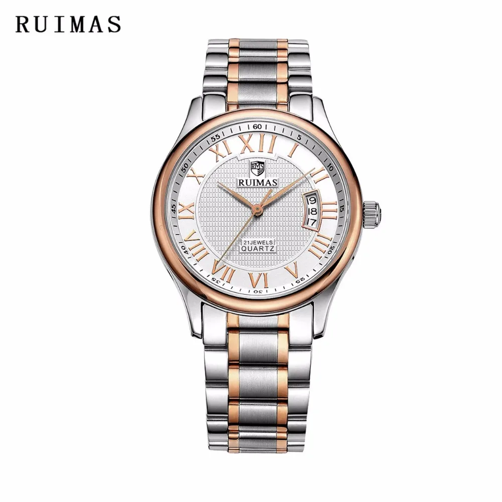 

2018 RUIMAS Luxury Unique Brand Men's Waterproof Quartz Watches Nice Business Men's Clock Fashion Relogio Masculino Watch Gift