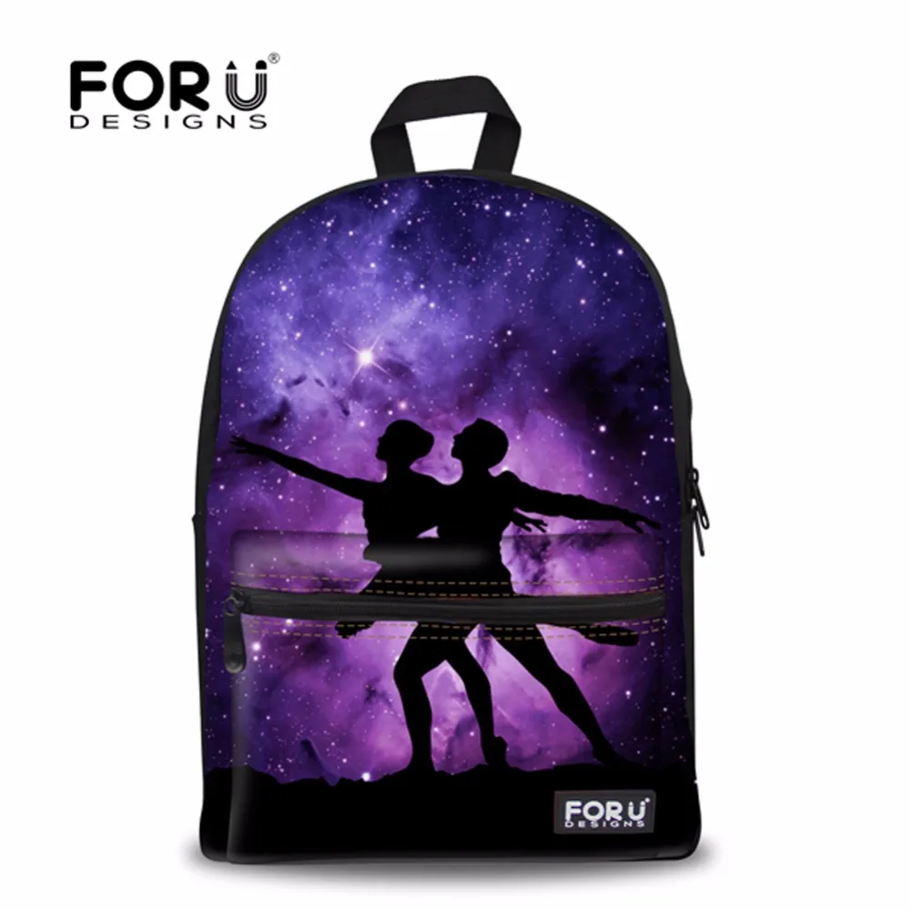 

FORUDESIGNS alien Backpacks famous brands design school backpack bag for girls bagpack galaxy printing women mochila feminina