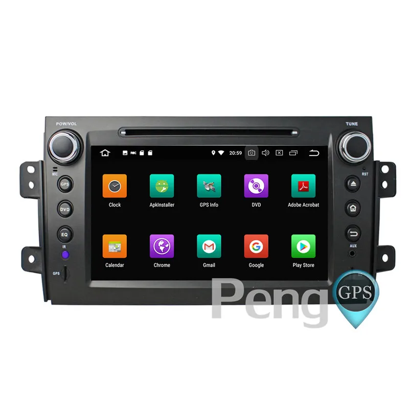 2 Din Android 8 0 Автомобильный CD DVD плеер ядер GPS навигация для Suzuki SX4 2006 2013 стерео 1080P HD