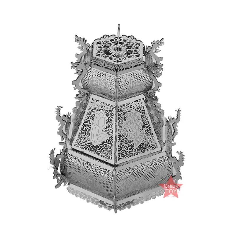 3D металлический нано пазл Танг фонарь для сборки своими руками наборы моделей