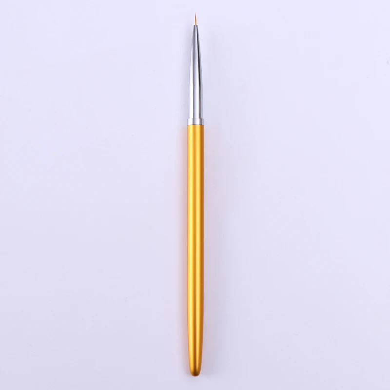 3 шт ногтей кисть для подводки прозрачный металлический обрабатываются Нейл-арт рисования ручка щетки желтые Цвет, инструменты для ногтей, для маникюра