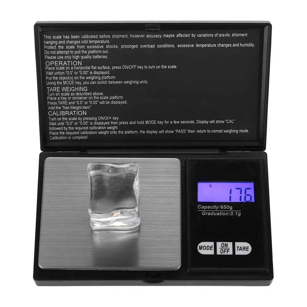 

0.1g Electronic Powder digital Scales Balance Precision Kitchen Weight Portable Tea LCD digital Scale