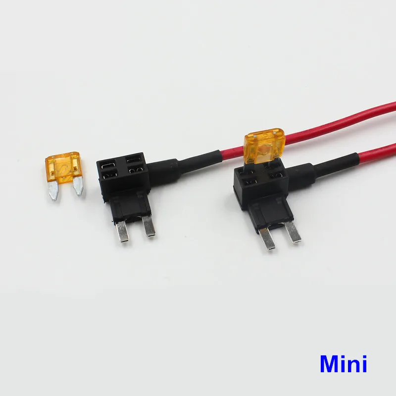 Rockeybright 5A 10A 30A Blade Fuse Boxes Holder Add A Circuit Standard Mini Micro Car Piggy Back Fuses Tap Dual Circuit Adapter