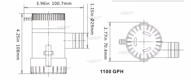 1100GPH