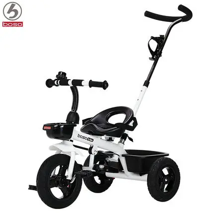 BOSO simplee детский трехколесный велосипед с регулируемой спинкой руль, практичные детские велосипед ребенка walker со стальной рамой - Цвет: white