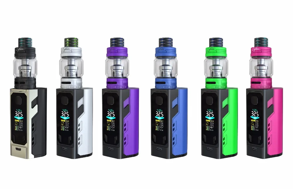 

Original IJOY Captain X3 kit 324W 20700 TC e cigarette Kit with three 21700 batteries and captain X3 sub ohm tank