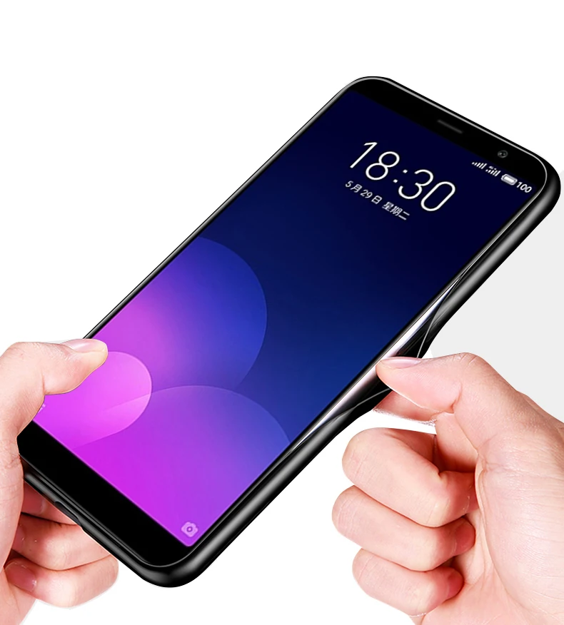 Для Meizu M8 Case M 8 5," Жесткий ПК стеклянный чехол для телефона черный ТПУ бампер чехол для Meizu M8 Case M 8 8M закаленное стекло крышка