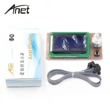 Anet A6 12864 LCD Smart Display Screen Controller Module with Cable for RAMPS 1.4 Mega Pololu Shield Reprap 3D Printer Accessory