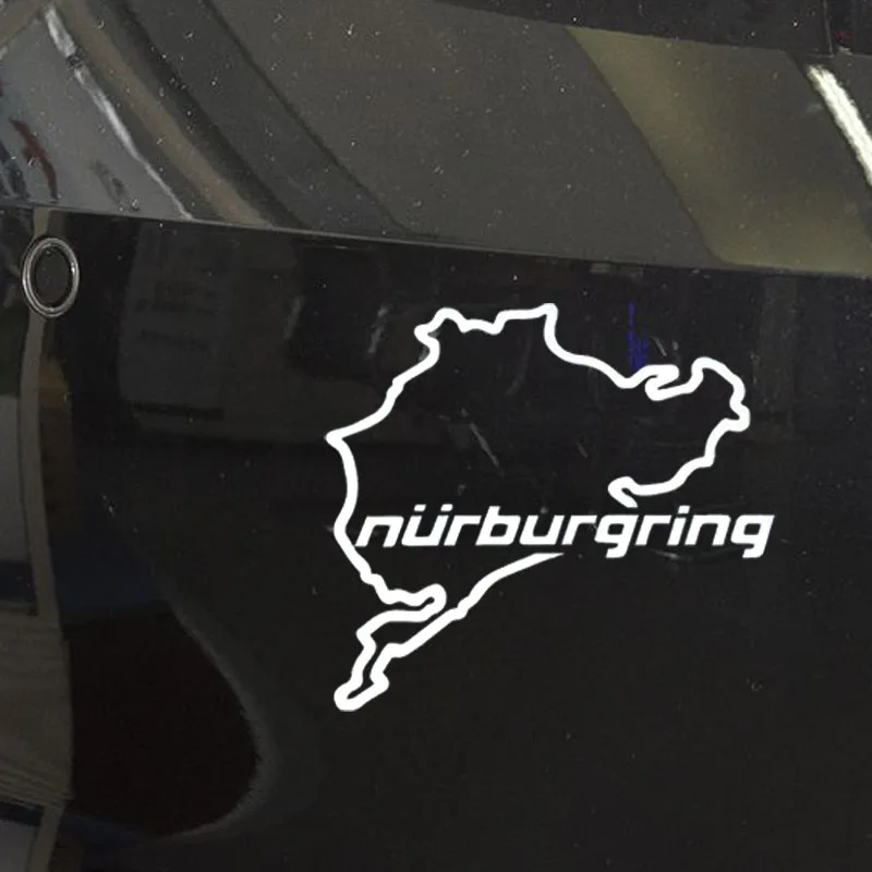 Наклейка на окно 14 см * 12,5 см гоночная дорога Nurburgring забавные наклейки s и наклейки, Виниловые стикеры на окна Стайлинг