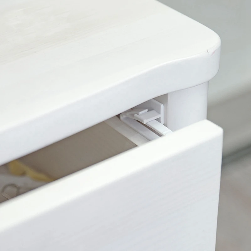 4pcs Invisible Child Safety Lock Baby Safety Drawer Lock Latches ABS Baby Security Protection From Children Drawer Safety Lock 1