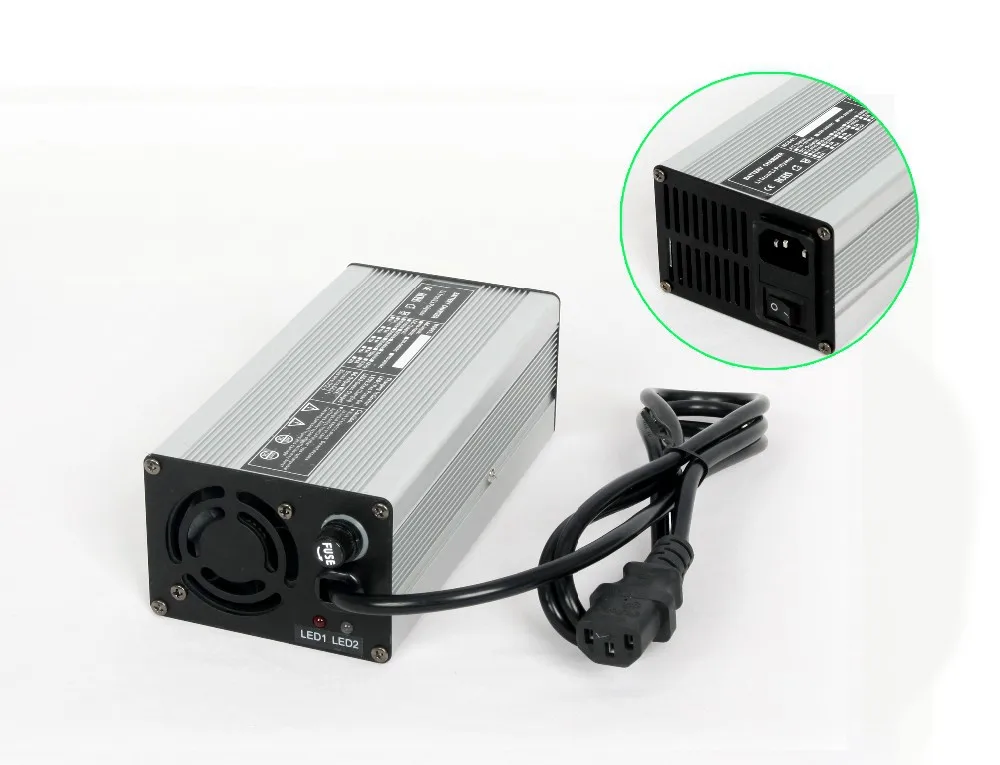 

Aluminum 48V (58.8V) 6A (amp) 14S Li-ion/LiPo Battery Charger Electric Bike/Scooter Use