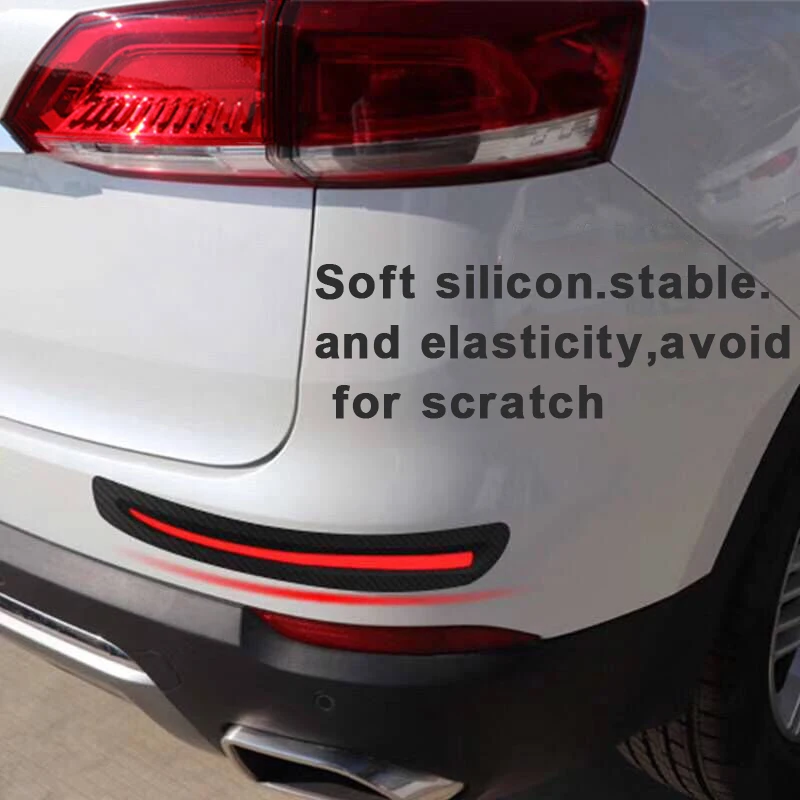 YASOKRO 2 PCS Car Sticker Bumper Scratch Protection Car Front/Rear Edge Corner Guard Scratch Protection Decoration Strip - Image 6