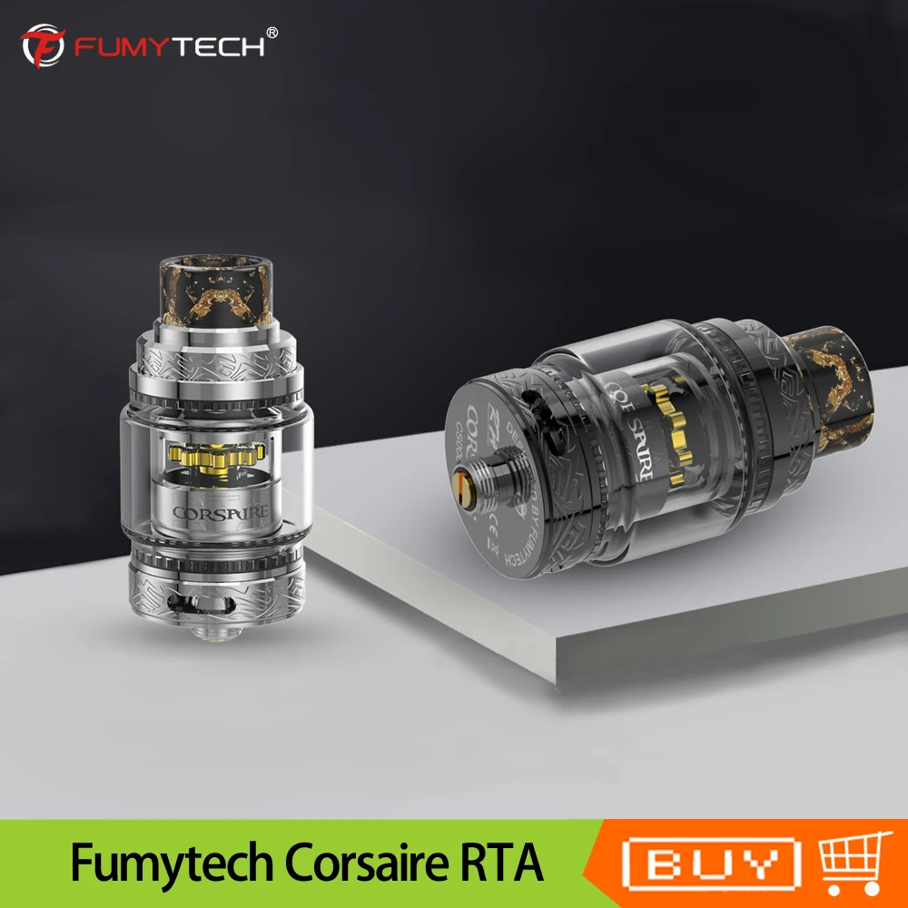 Оригинальный Fumytech Corsaire RTA Танк 25 мм ввиду распылитель 5 0 мл ёмкость DTL Vape танк