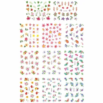 

11 PACKS / LOT NAIL ART 3D SIMULATION BACK ADHESIVE NAIL STICKER TROPICAL PLANT FLOWER PALM LEAF BANANA E798-808