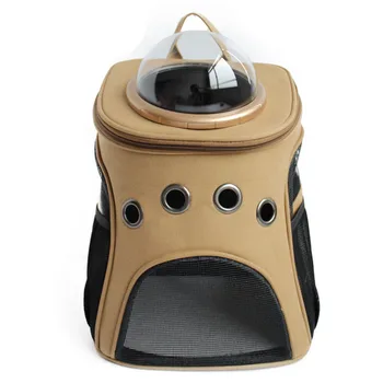 

Dog Cat Pet Carrier Canvas Capsules Dog Backpack Transparent Shoulders Bag Portable Small Bag Custom Supplies Dog Accessories