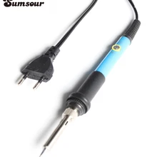 Новое поступление, Электрический паяльник с регулируемой температурой 220 В, 60 Вт, ручка для паяльной станции, инструмент для сварки и ремонта