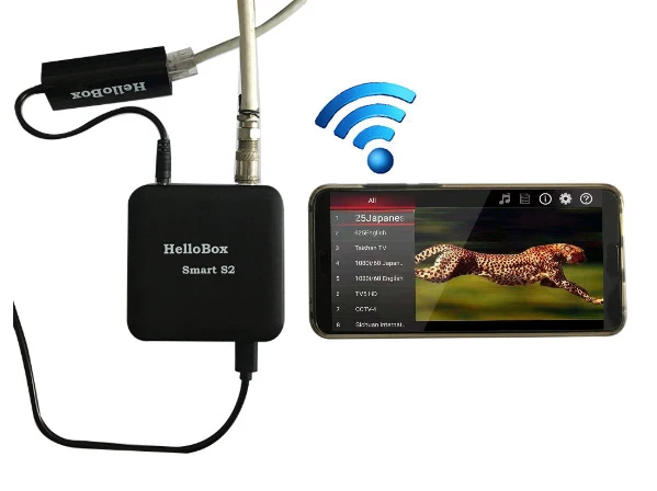 Hellobox Smart S2 спутниковый искатель Satfinder цифровой bluetooth поддержка ТВ игры на мобильный телефон/планшет ТВ приемник DVB плеер