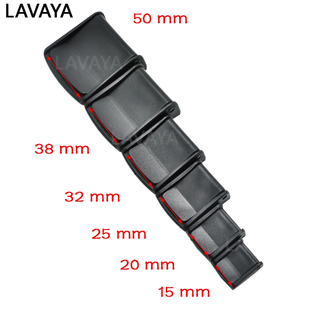 2PCS,32mm Multi-Size Cam Buckle Webbing Buckle Plastic Adjustable Buckles Toggle Clip