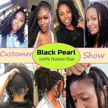 Black Remy Afro Kinky Curly Dreadlocks Crochet Braids 100 Human