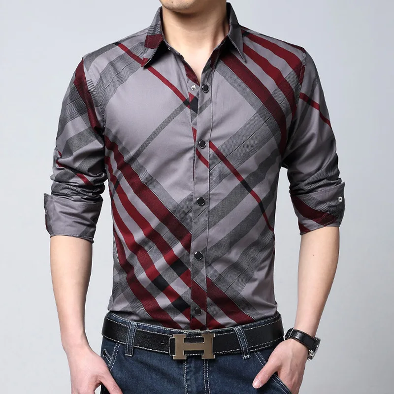 Aliexpress.com : Buy 2016 Spring Brand Striped Shirts Men Clothes Long ...