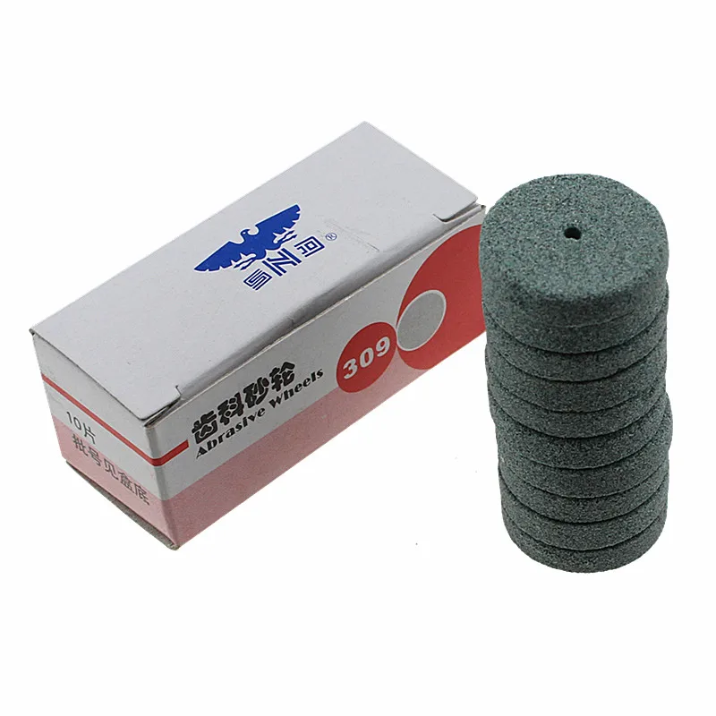 20 Pcs Dental Lab Materials Abrasive Wheels Denture Fine Polishing