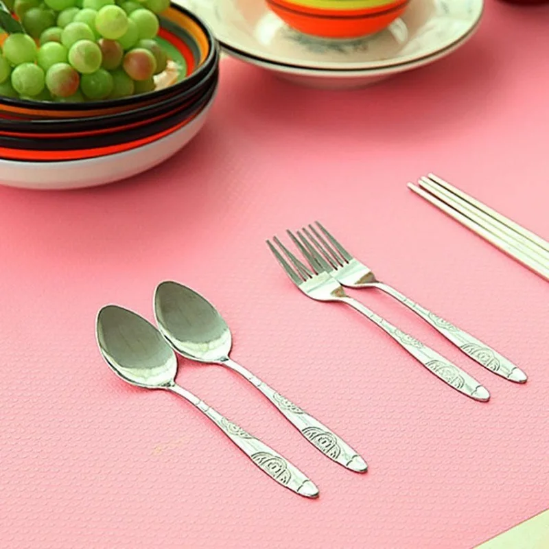 قابل للغسل لطيف الحلوى اللون المضادة للانزلاق درج وسادة مكافحة النفط طاولة أثاث الثلاجة مجلس الوزراء دولاب حصيرة الاشياء المطبخ تحديد الموق...