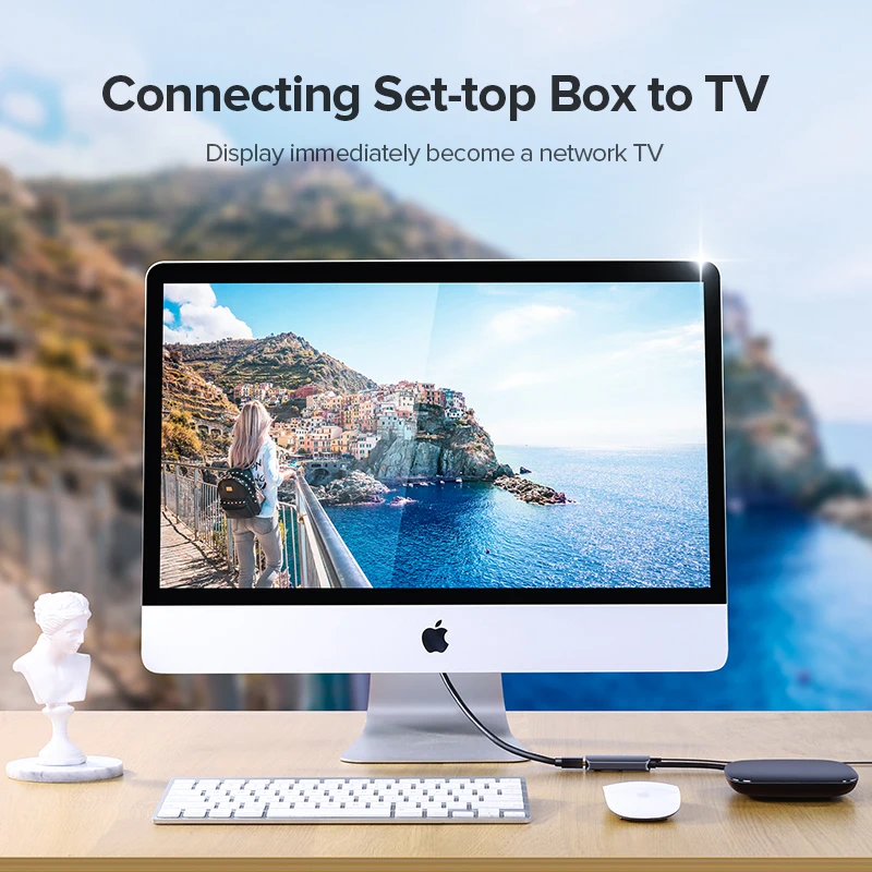 Ugreen HDMI к Mini DisplayPort конвертер Кабель адаптер 4K для Apple iMac samsung ASUS монитор Xbox One DP