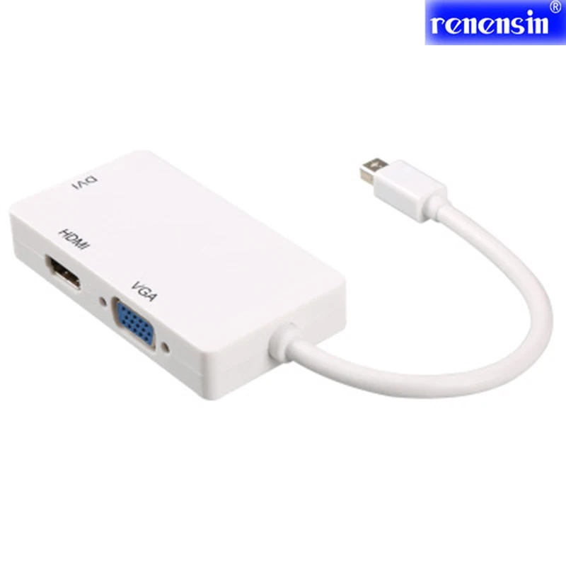 Rnx Thunderbolt Mini Displayport DP к HDMI VGA DVI адаптер конвертер кабель для Apple MacBook Air Pro DVI|displayport dp to