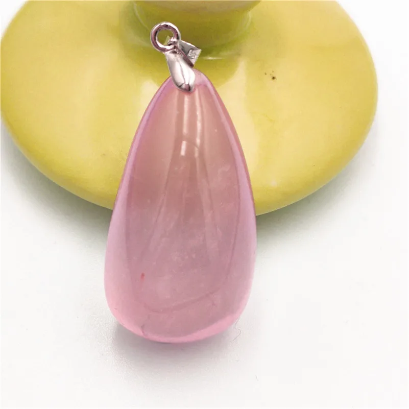 Rose Quartz Pendant Clear Mozambique (4)